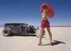 Salt Flat Rat Rod Pin Up Poster